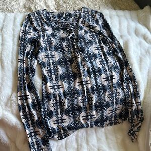 Free people Bohemian shoelace top